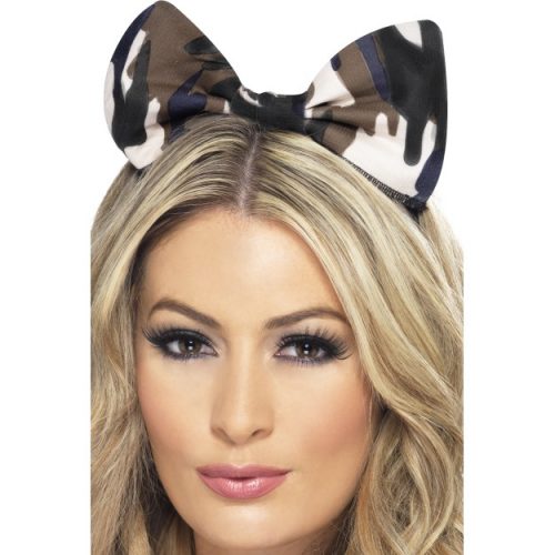 Army Bow on Headband-0