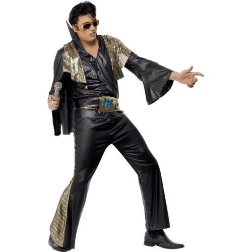 Elvis Black and Gold Costume-0