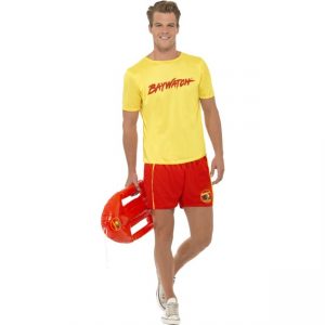 Baywatch Men's Beach fancy dress Costume-253455