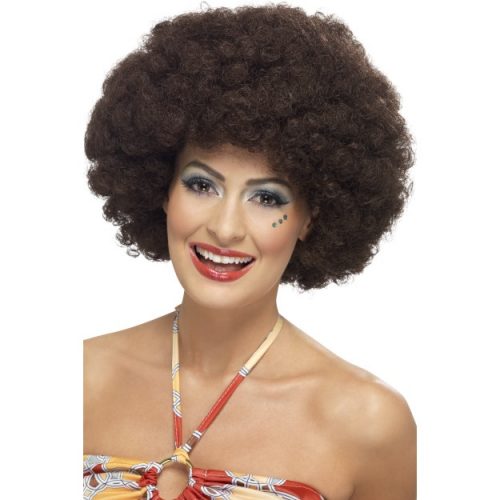 70's Curly Afro Wig-0