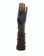 WW6301 BLACK LONG SATIN GLOVE -261963