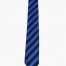 WW5858 Black with royal blue striped tie -0