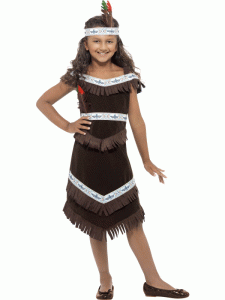 Native American Inspired Girl Costume with Feather